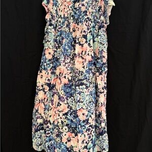 Crown & Ivy Multicolor Smocked Top Dress